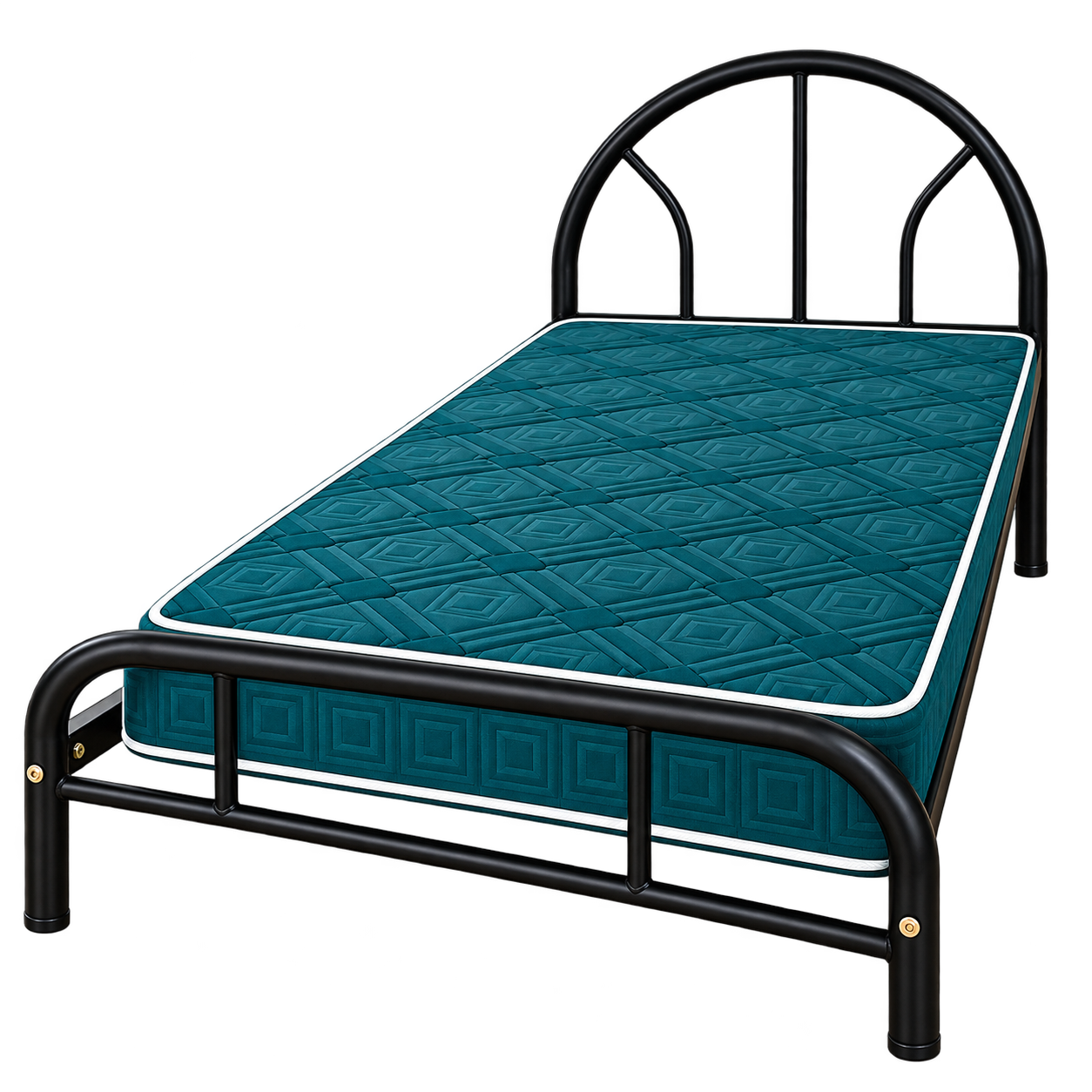 Combo cama metálica + colchón Twin 1.00